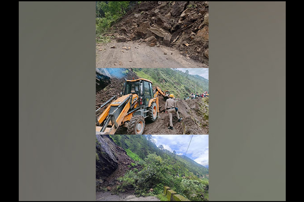 Uttarakhand: Gangotri-Yamunotri National Highway blocked due to falling debris and landslides