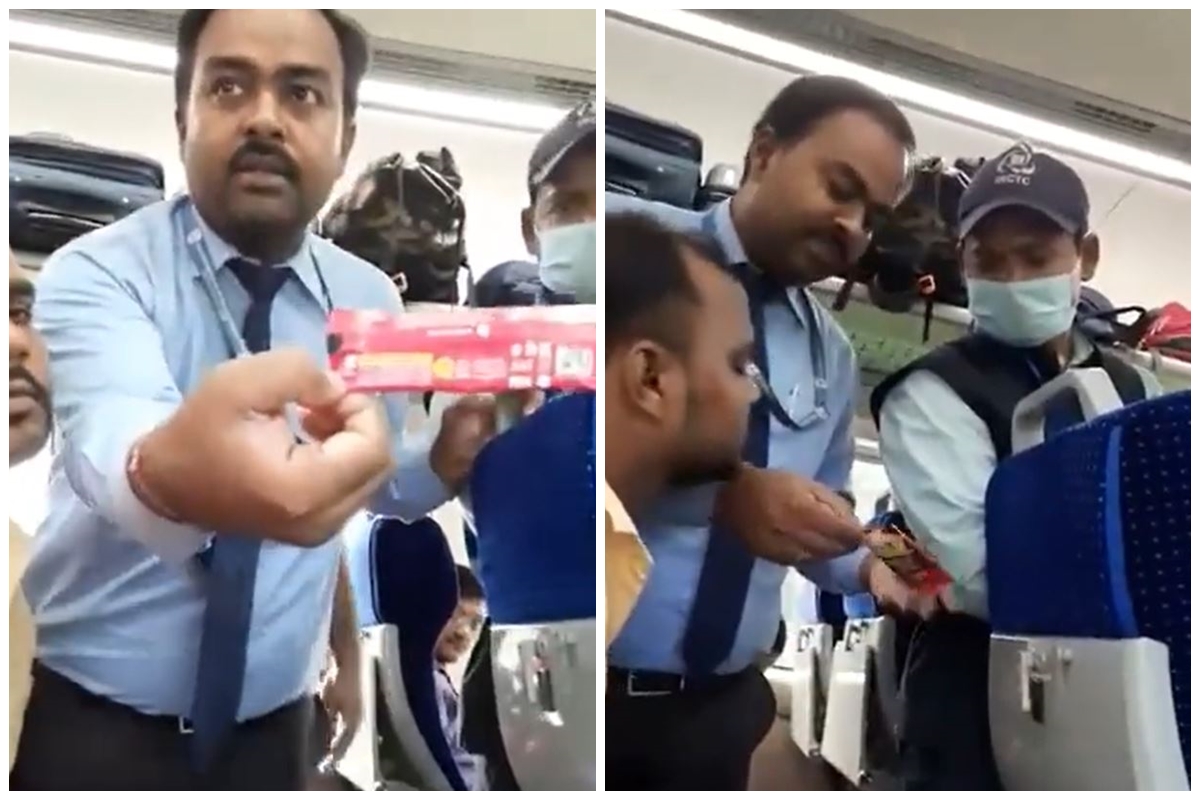 Passenger’s viral concern over ‘Halal’ tea on Indian Railways coach