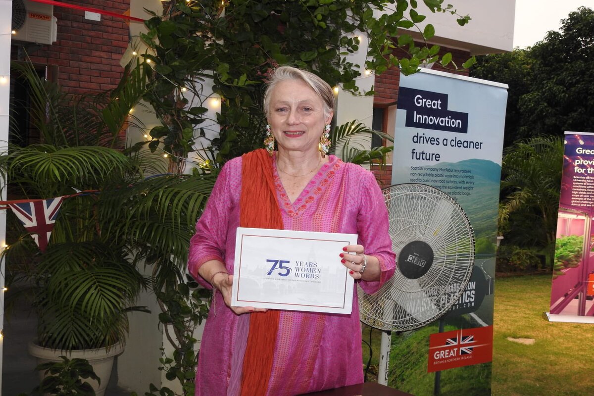 British diplomat Caroline Rowett launches book ‘75 years, 75 women, 75 words’