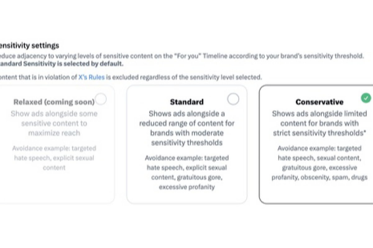 X introduces Sensitivity Settings, Enhanced Blocklist for advertisers