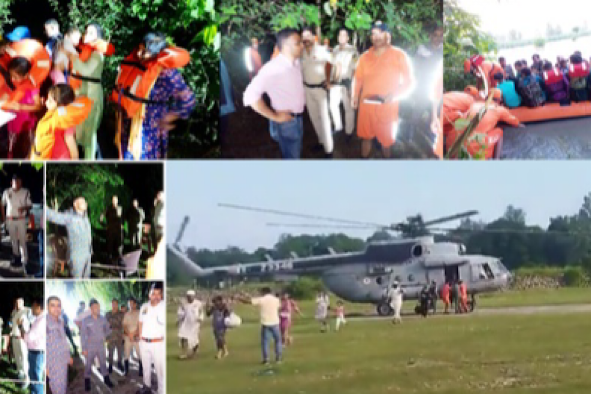 Hundreds of villages in Punjab, Himachal inundated; evacuation underway