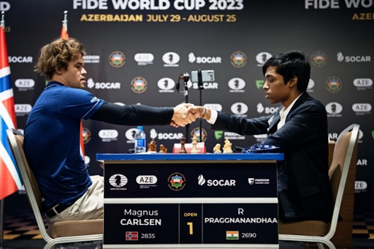 Chess World Cup: Praggnanandhaa goes down fighting to Carlsen in final -  The Statesman