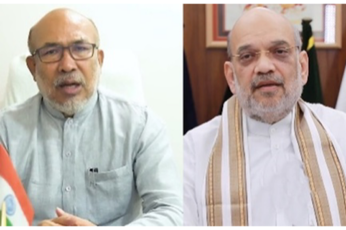 Manipur CM in Delhi, meets Shah