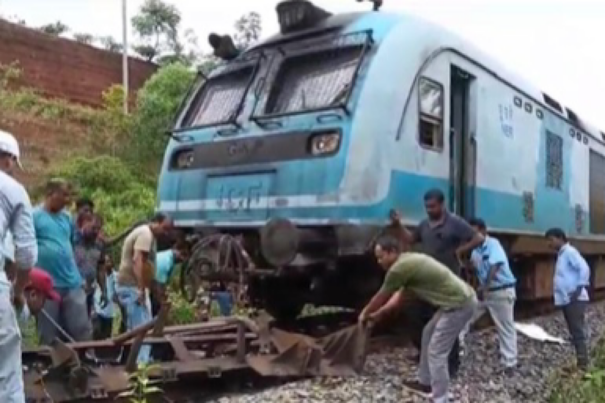 Tripura: Passenger train narrowly escapes accident after hitting stone-laden trolley