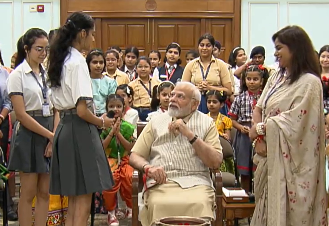 Watch: PM Modi’s ‘unforgettable’ Rakshabandhan with school girls in Delhi