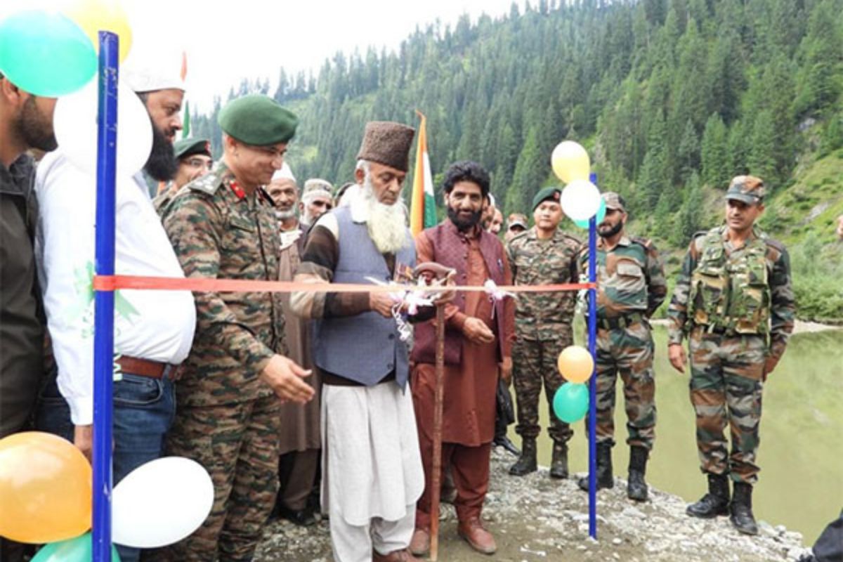 J&K: Army dedicates 115-feet long bridge to locals of last village on LoC in Machhal Sector