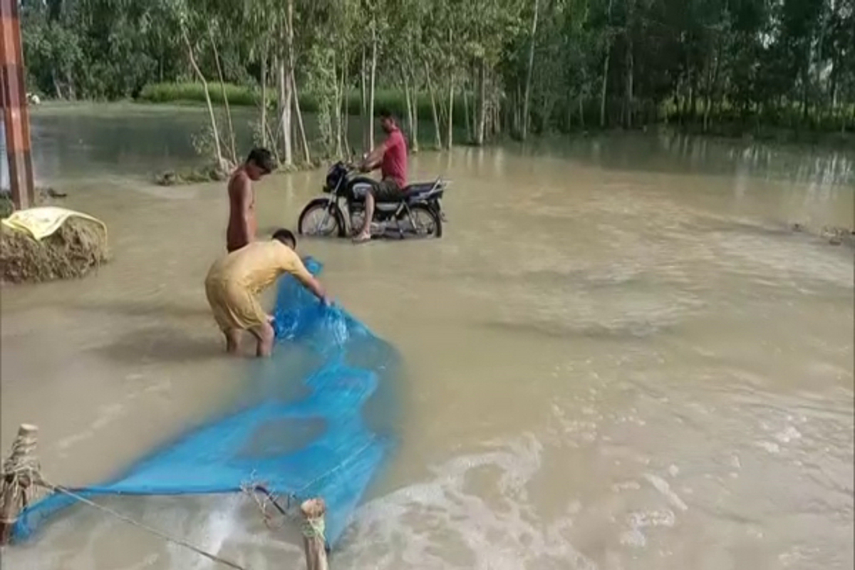 Uttar Pradesh: Heavy rainfall triggers waterlogging in Moradabad