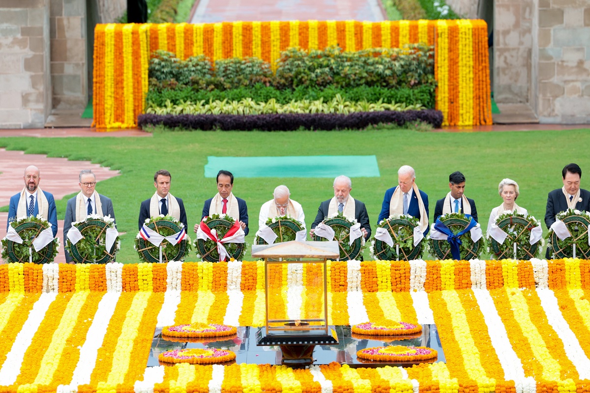 Leaders of G20 nations pay homage to Mahatma Gandhi