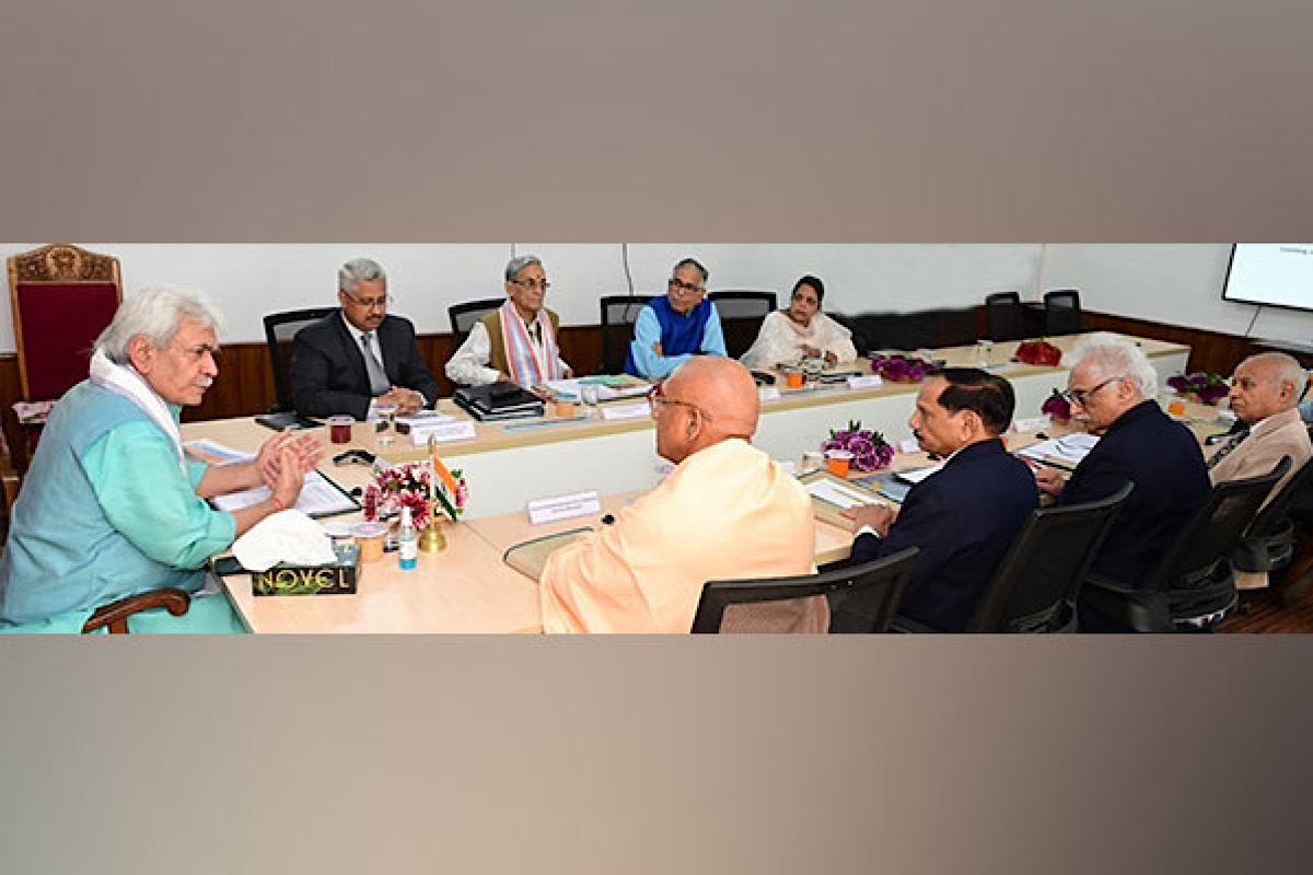 J-K LG Manoj Sinha chairs 45th meeting of Shri Amarnath Shrine Board