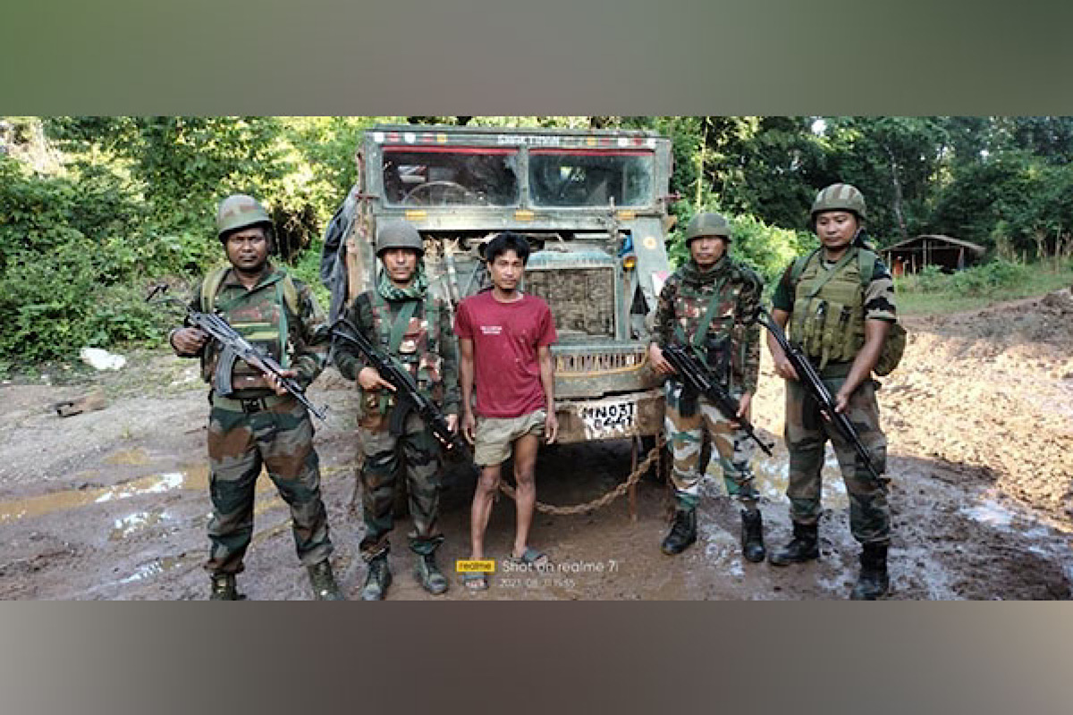 Assam Rifles foils smuggling bid in Manipur’s Kamjong, 958 bags of areca nuts seized