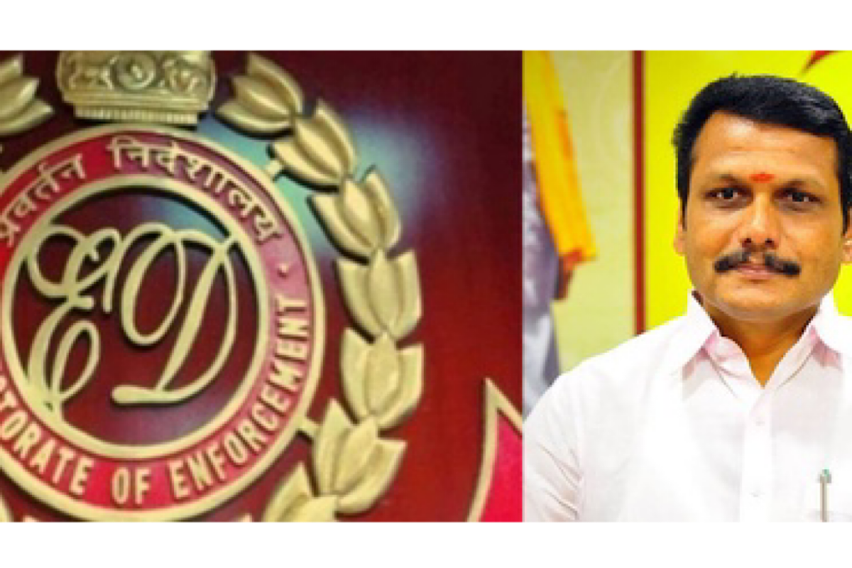 ED raids 10 places linked to arrested TN Minister Senthil Balaji