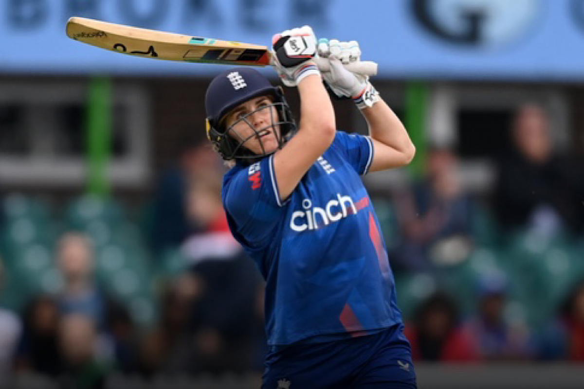 England’s Nat Sciver-Brunt hits record century in her 100th ODI