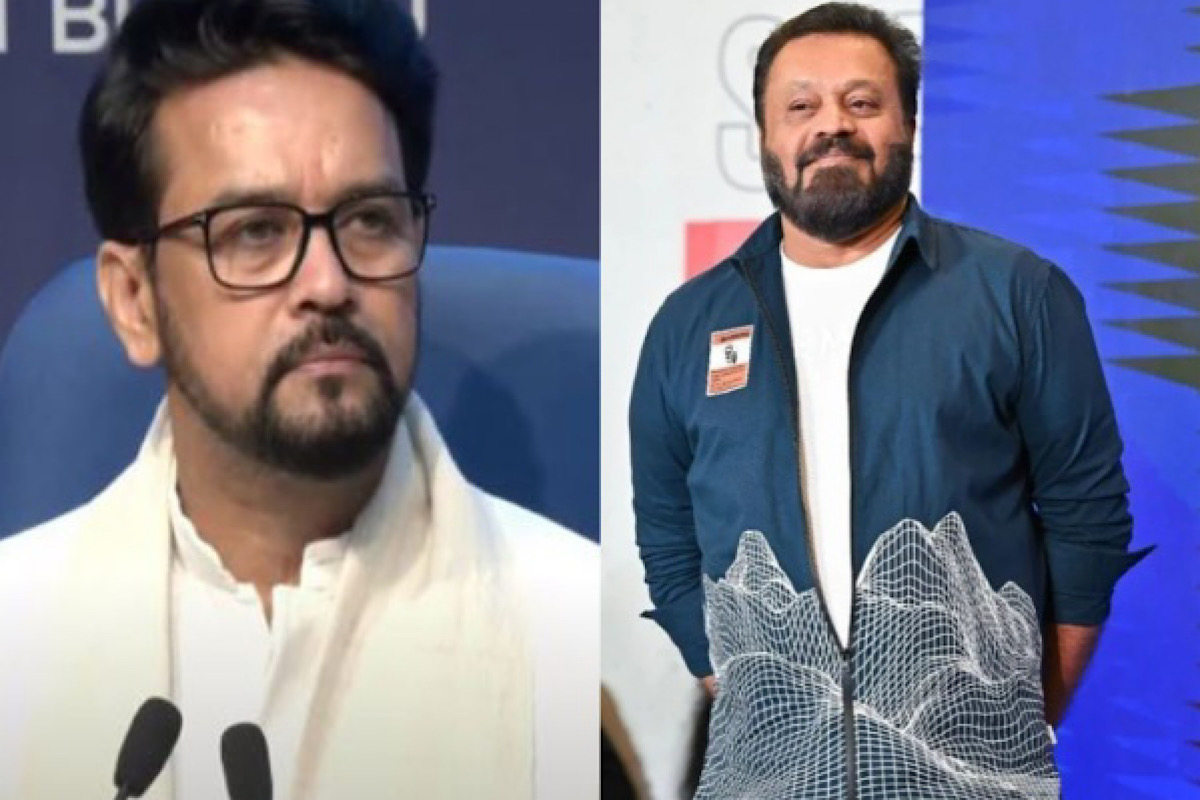 Union Minister Anurag Thakur congratulates actor Suresh Gopi on being nominated as SRFTI president