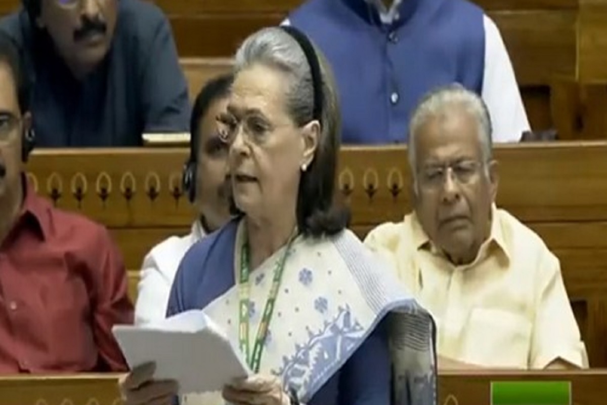 In a first, Sonia Gandhi takes oath as Rajya Sabha member