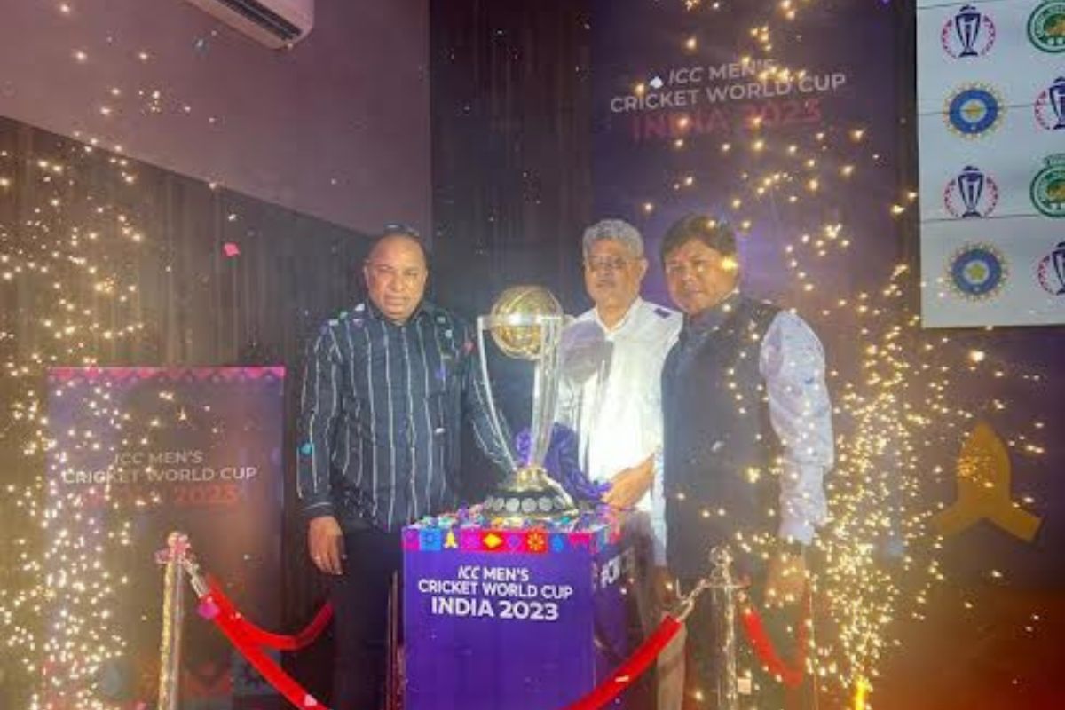 ICC World Cup 2023 trophy arrives in Guwahati amid much fanfare