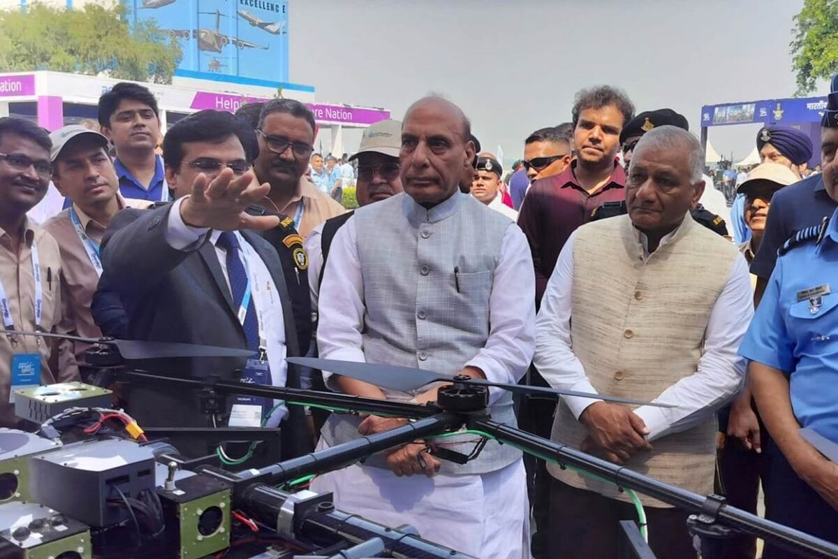 First-ever drone exhibition cum display ‘Bharat Drone Shakti 2023’ held at Hindan Air Force Station