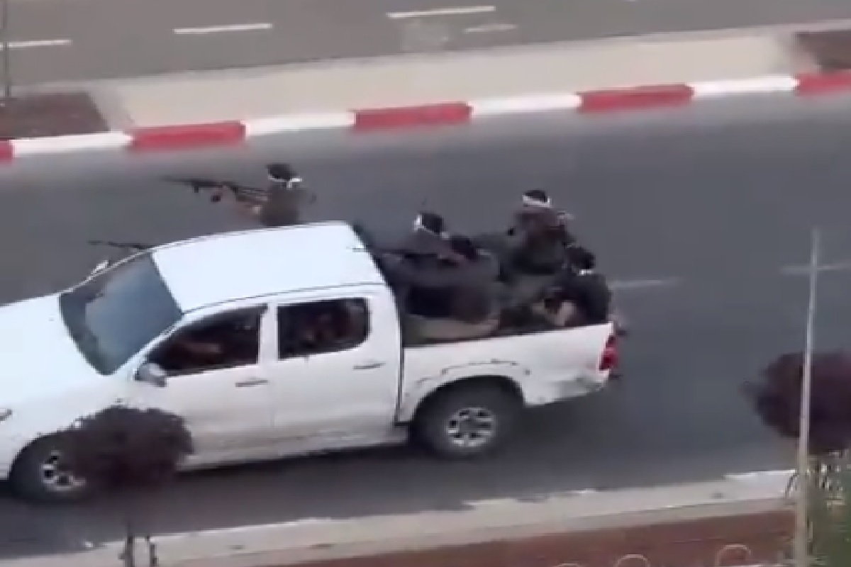 Video: Hamas militants, who infiltrated Israel after rocket barrages, fire at civilians in Sderot