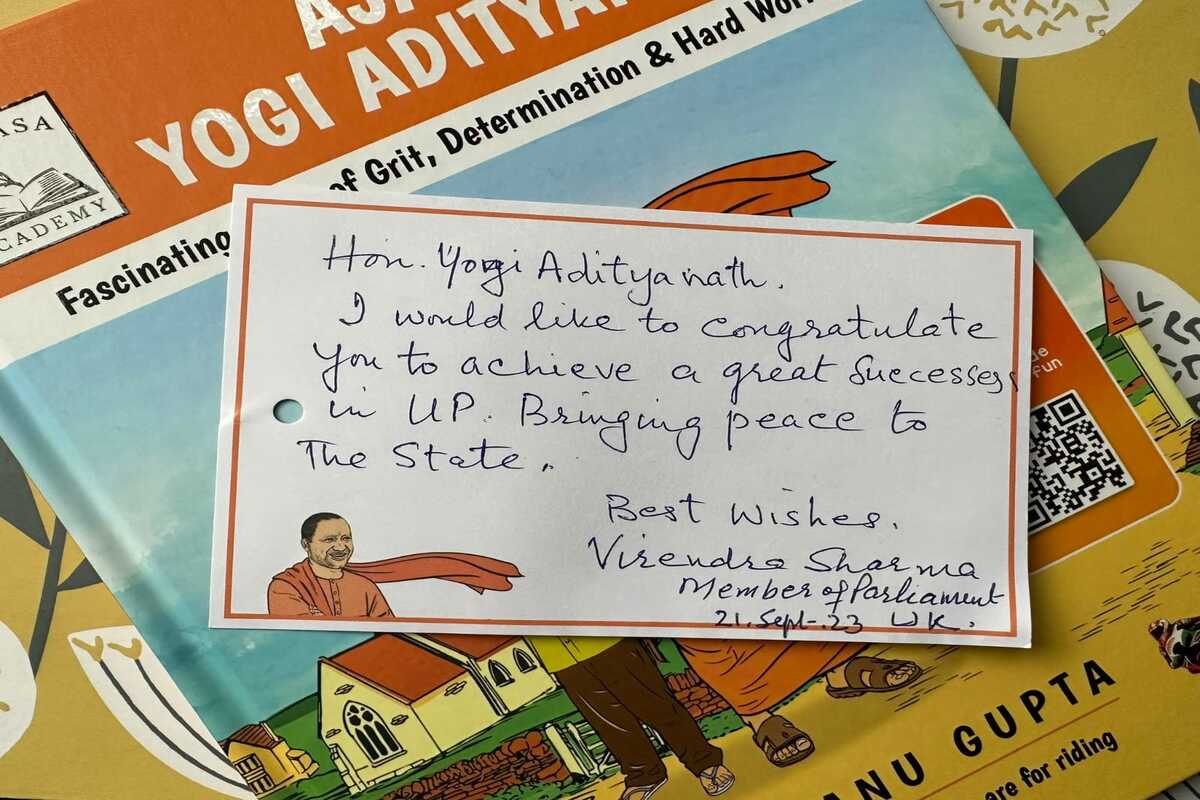 British MP sends postcard congratulating Yogi on UP’s ‘changed perception’