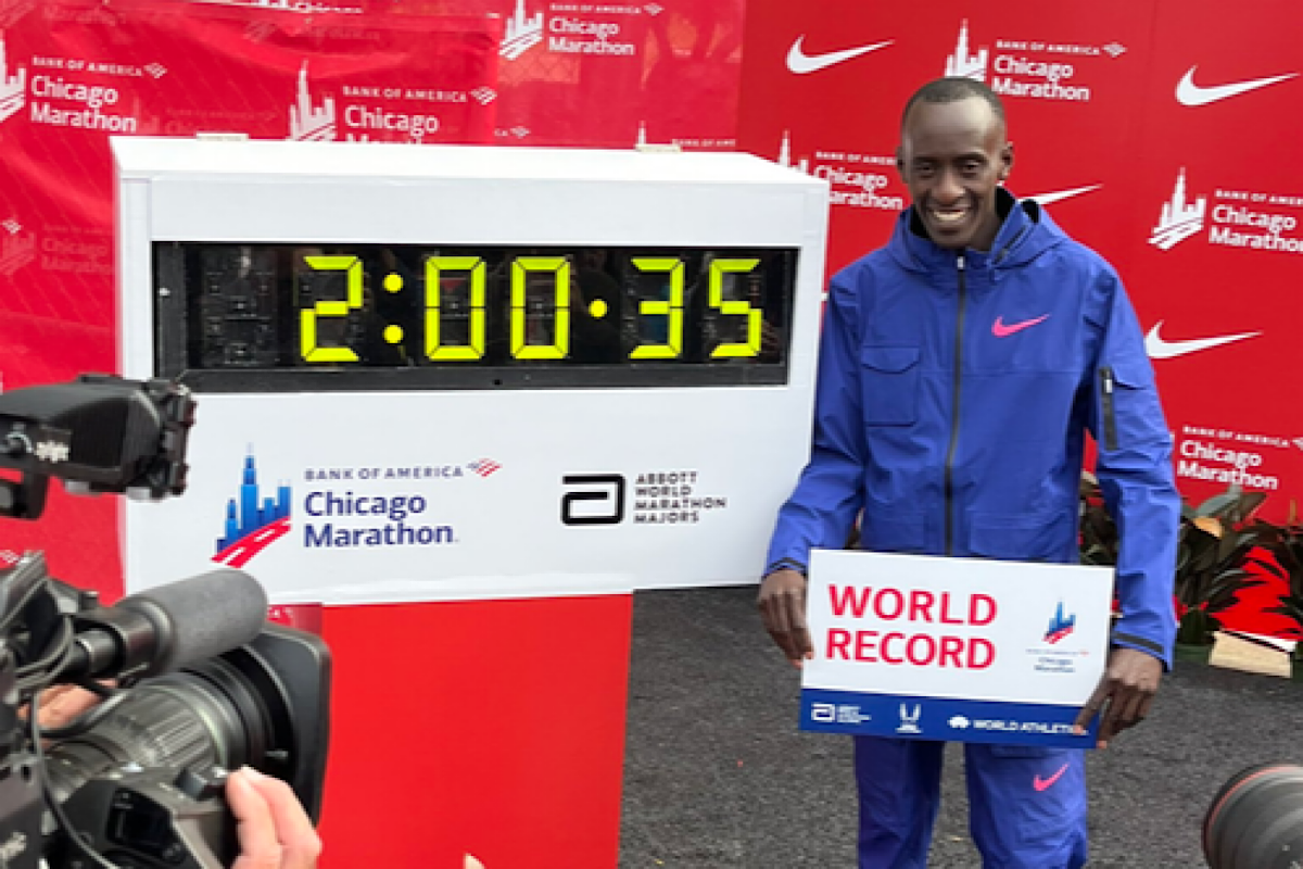 Kenya’s Kiptum breaks marathon world record in Chicago