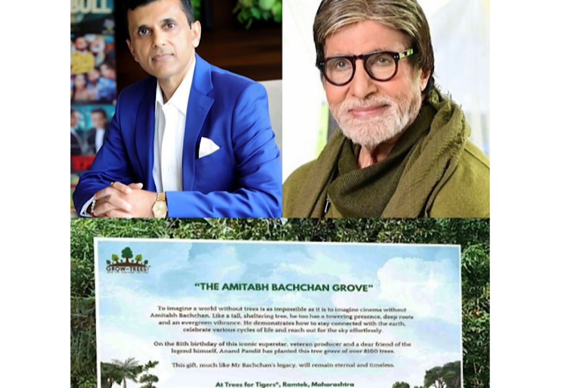 Celebrating Big B’s 81st b’day, Anand Pandit dedicates 8,100 trees to megastar