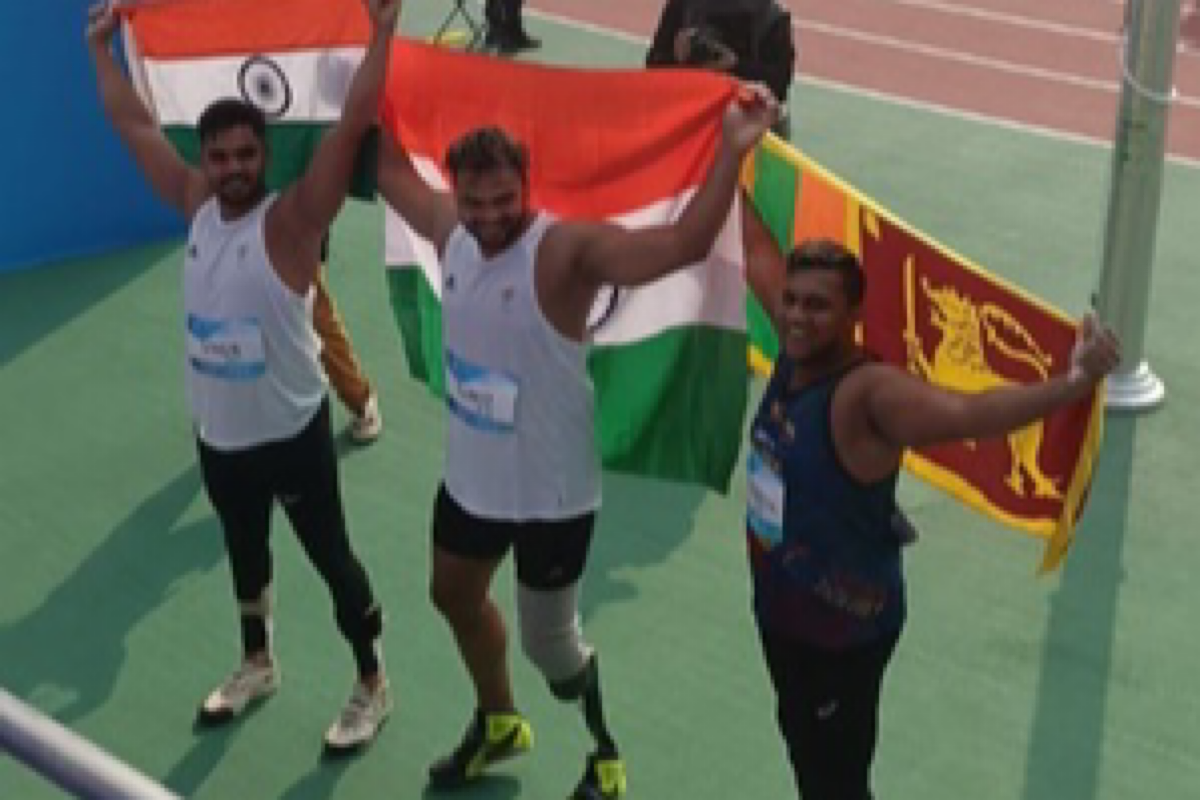 Asian Para Games: Sumit Antil wins gold; Pushpendra takes bronze in men’s javelin F64 event
