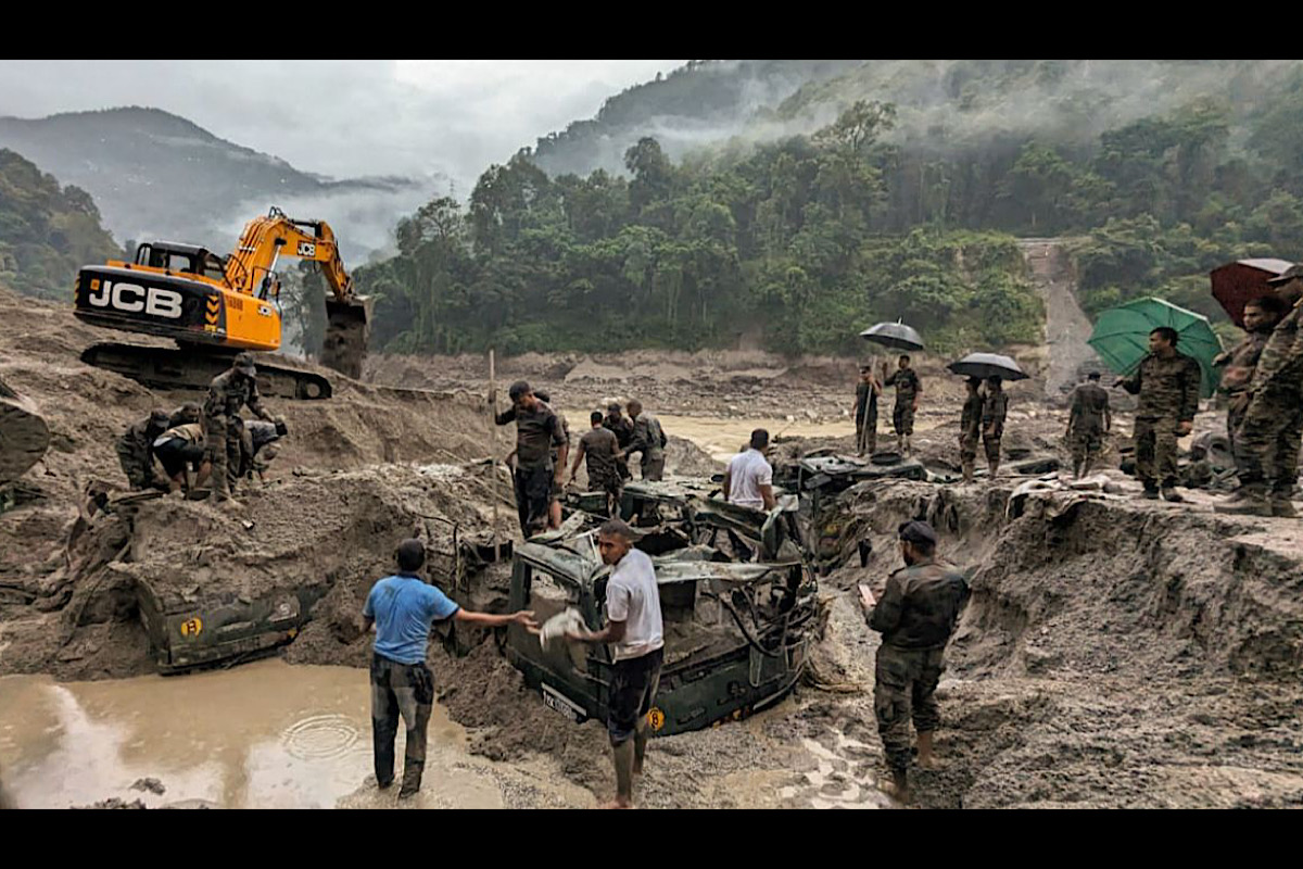 Sikkim disaster: BRO, Army jointly start restoration work