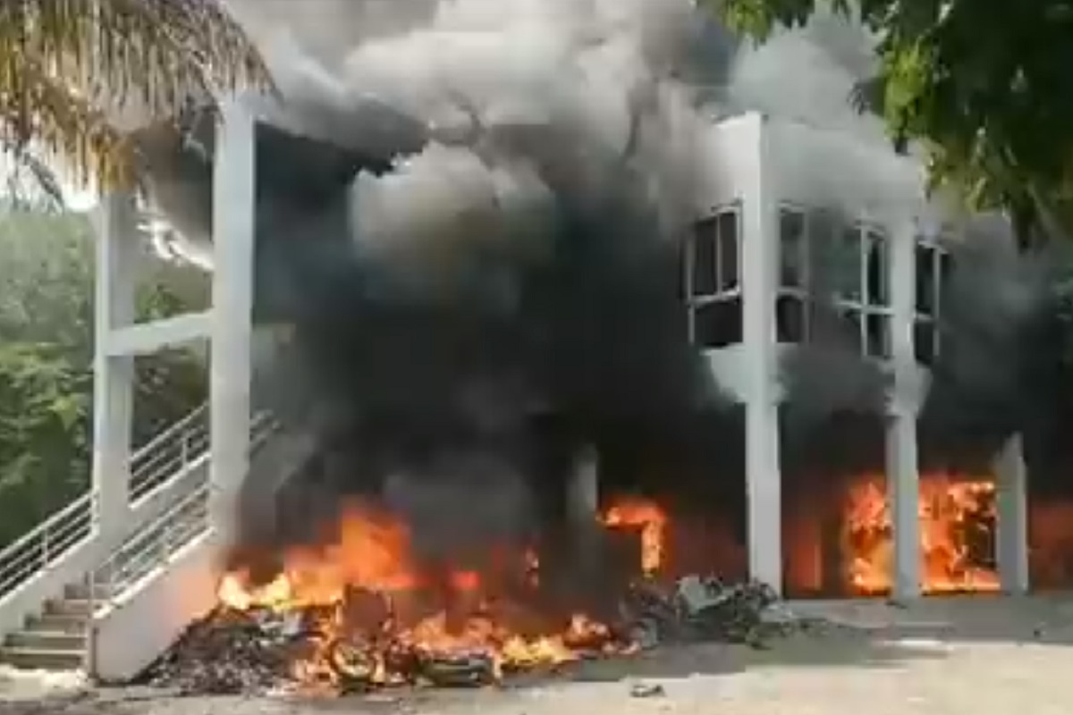 Maratha quota stir: Home of Ajit Pawar camp MLA set on fire; ‘failure of triple engine govt,’ says Sule
