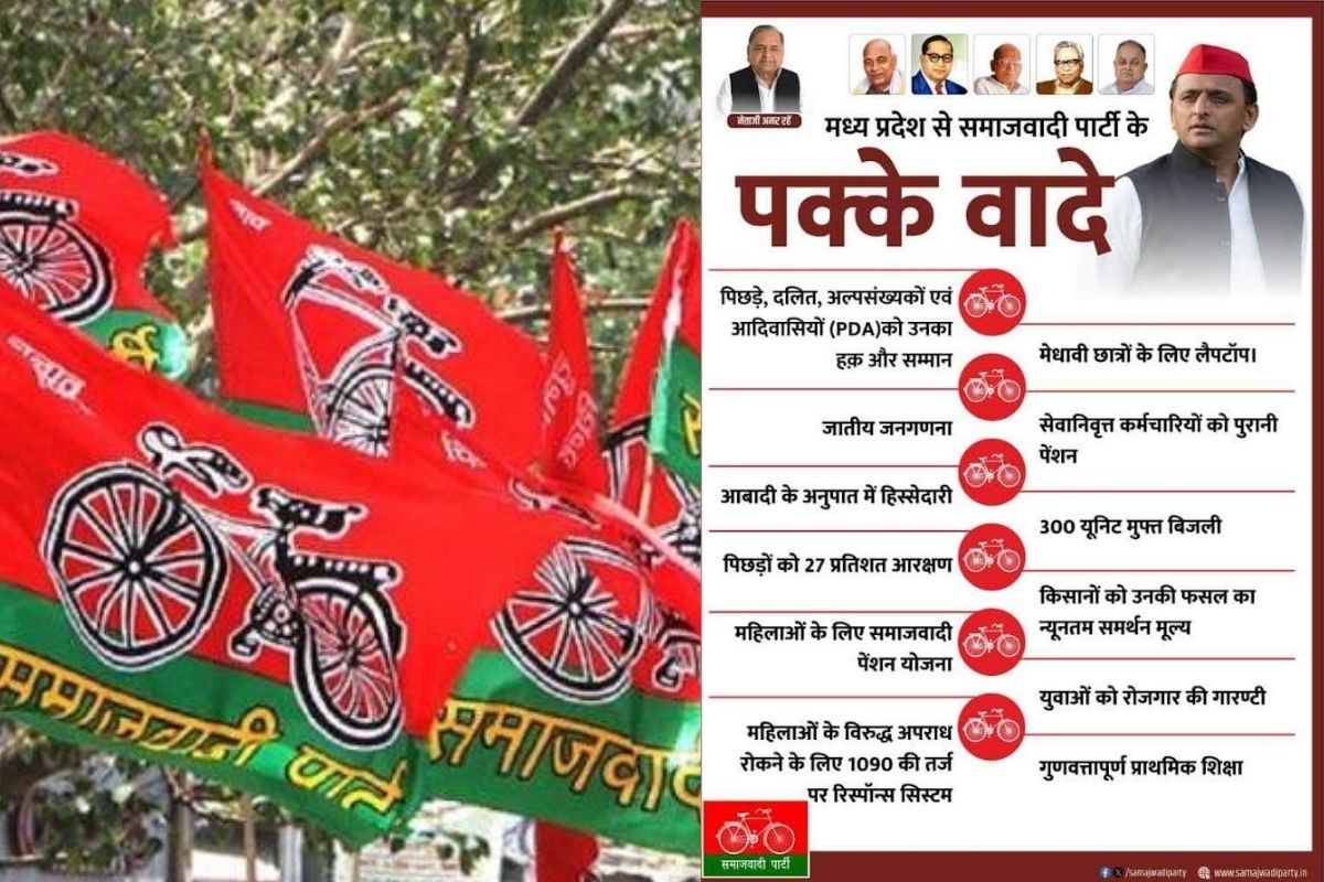 SP manifesto for MP assembly polls promises caste census, OPS