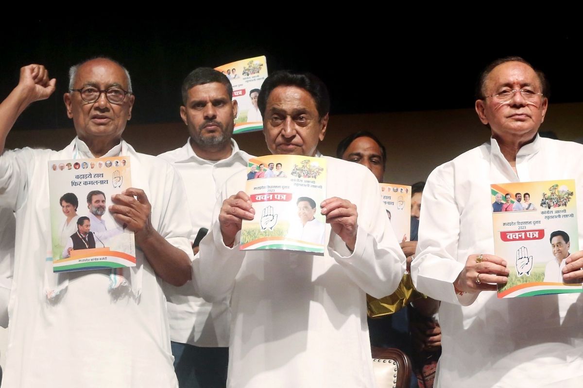 Rs 25 lakh health cover, OBC quota, IPL team — Cong releases manifesto for MP polls