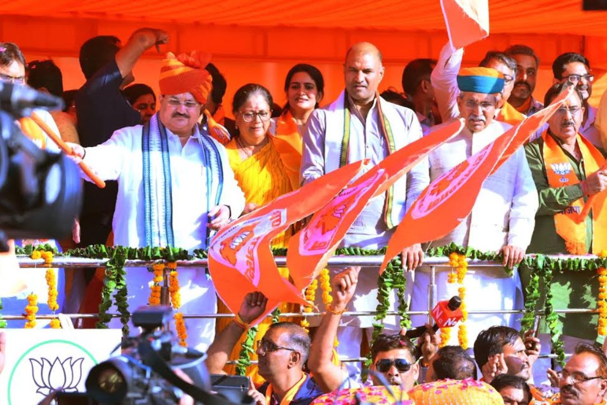 BJP chief Nadda launches 51-Rath on “Apano Rajasthan”