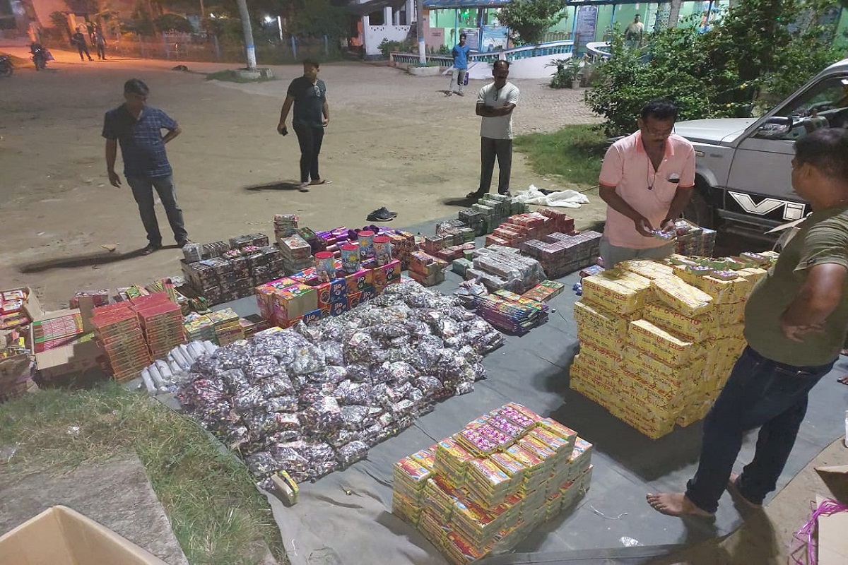 Illegal Firecracker Seizure Ahead Of Durga Puja, Two Arrested In Chapra Market Raid