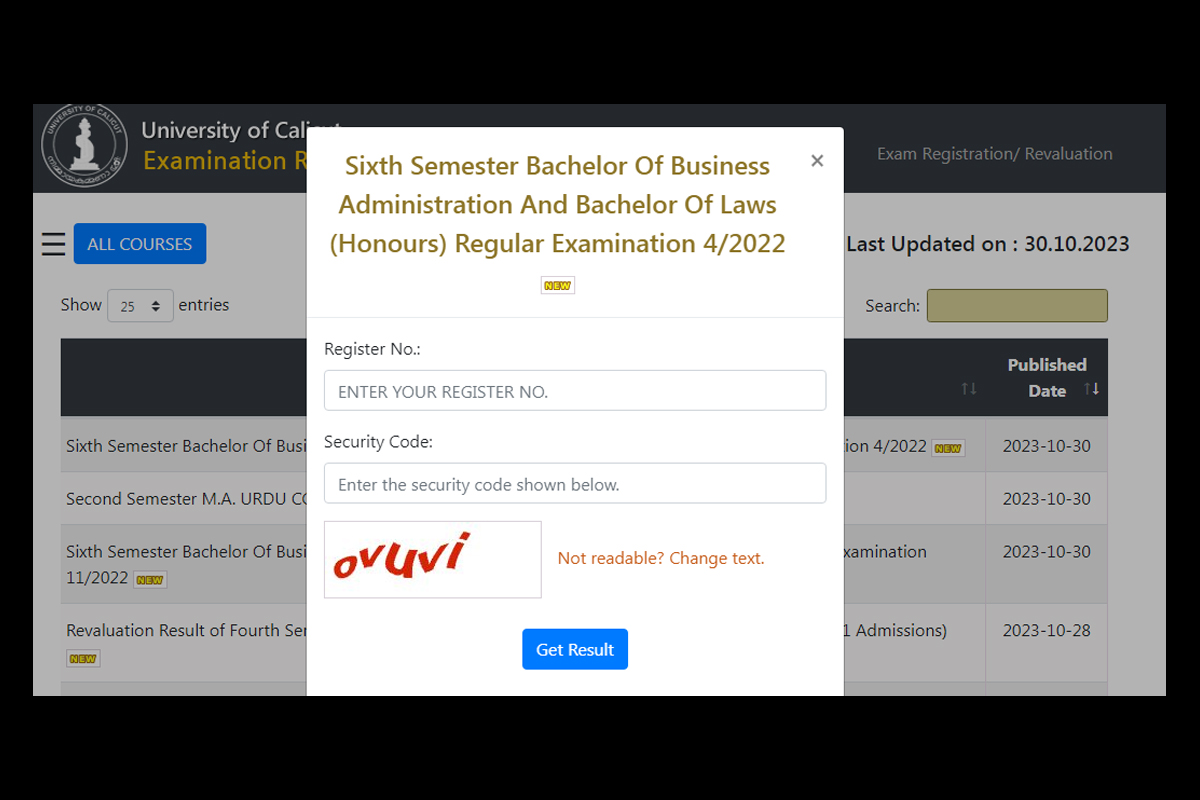 Calicut University Result 2023 declared online at results.uoc.ac.in | Check now