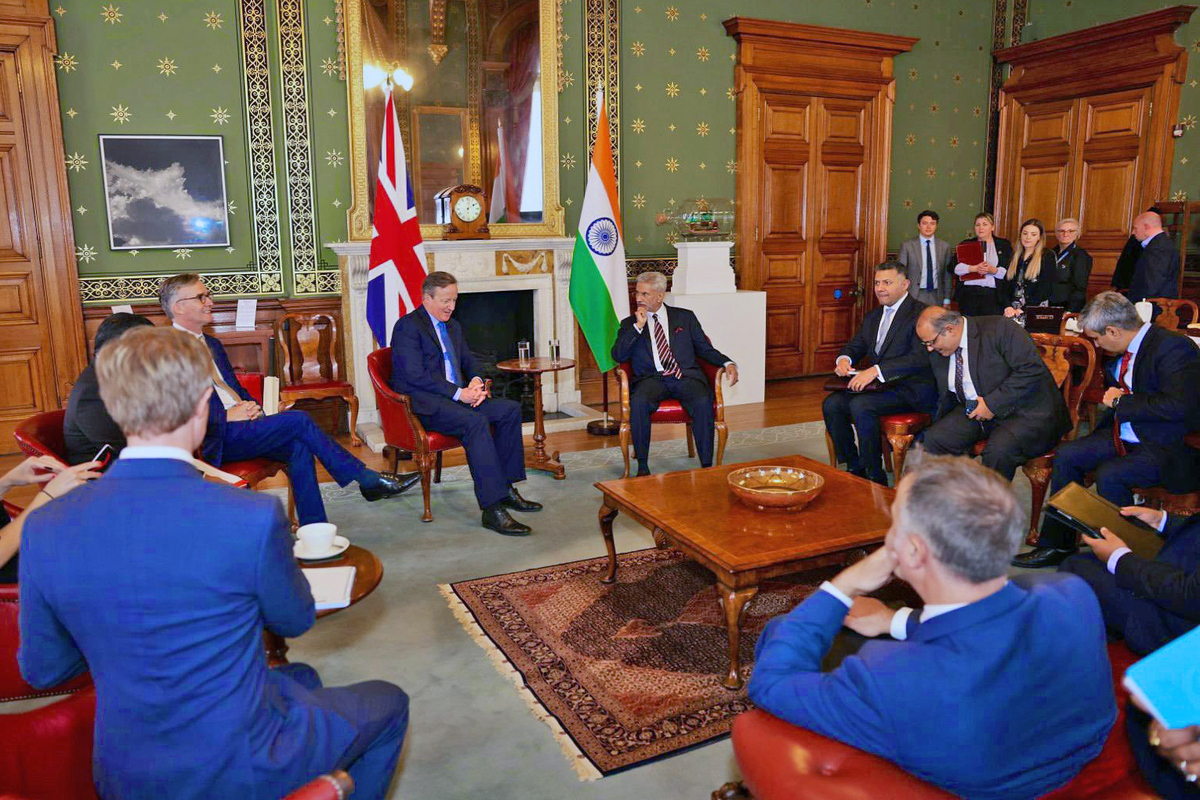 Jaishankar, Cameron discuss progressing India-UK Free Trade Agreement