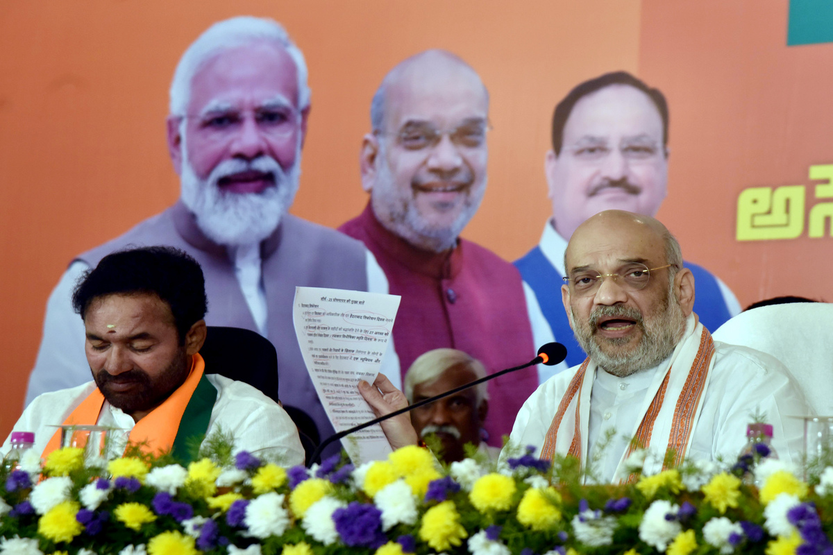BJP manifesto promises UCC and Hyd Liberation Day celebrations