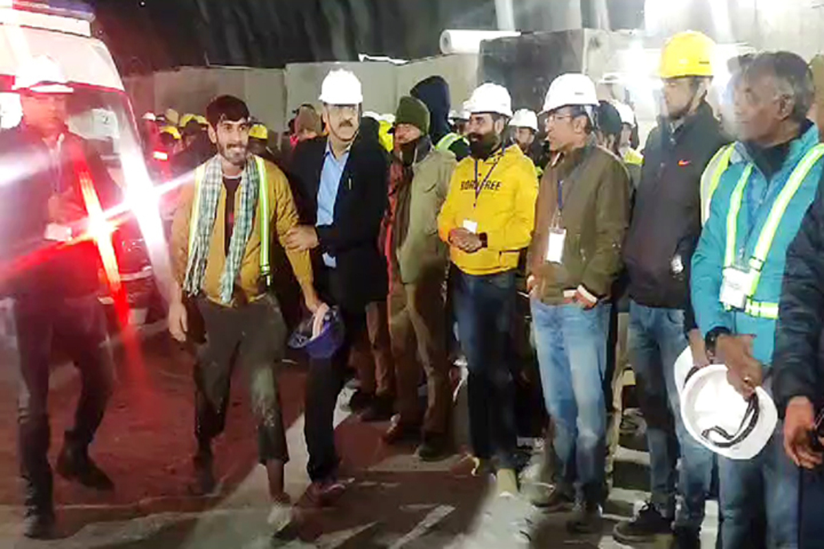 41 workers see light at the end of the dark tunnel; Dhami lauds rescue team