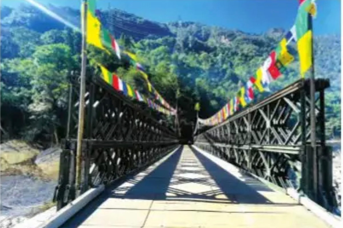 Army and BRO jointly complete another Bailey bridge in Sikkim