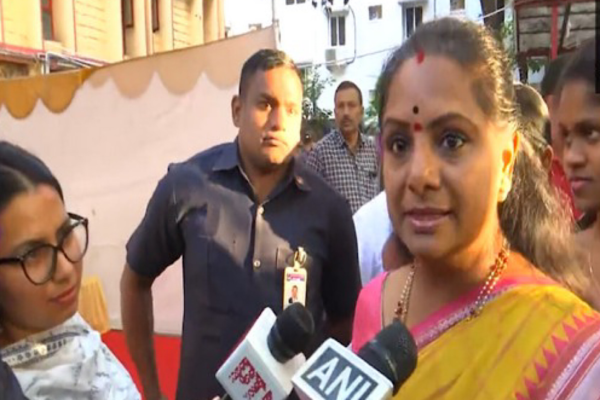 BRS’ K Kavitha casts vote in Telangana polls, urges people to exercise their franchise