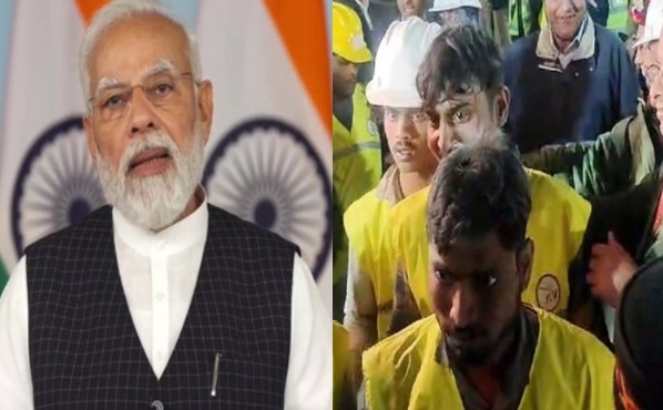 ‘I salute their spirit’: PM Modi, others rejoice evacuation of workers trapped in U’khand tunnel