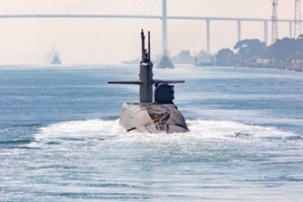 US guided missile sub arrives in Middle East