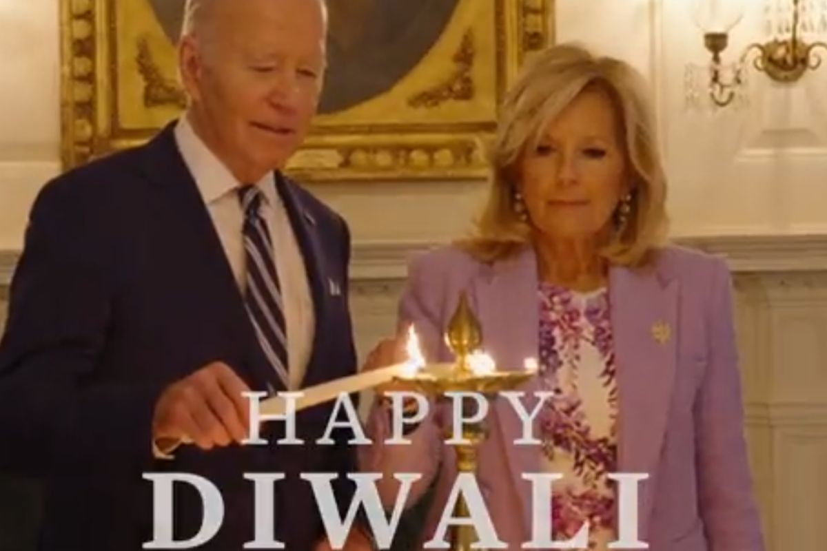 US President Joe Biden, First Lady light ‘diya’ on occasion of Diwali