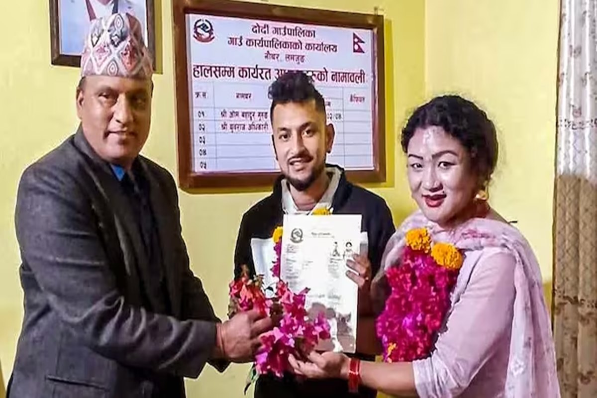 Nepal celebrates first same-sex marriage