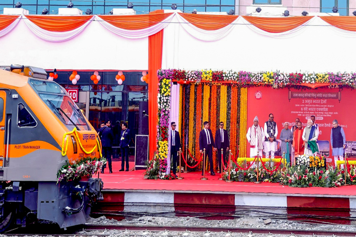 PM inaugurates Ayodhya Dham Junction Railway Station, flags off 2 new Amrit Bharat, 6 new Vande Bharat trains