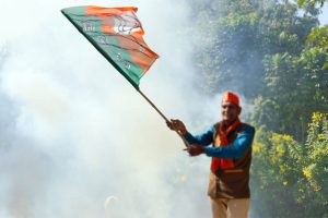 BJP headquarters in Chhattisgarh resonate with echoes of ‘Jai Shri Ram’, ‘Modi-Modi’