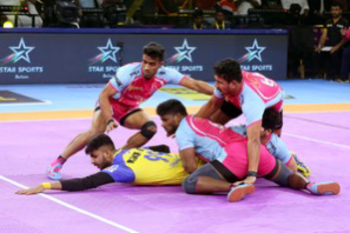 PKL: Captain Sunil Kumar leads Jaipur Pink Panthers to one-point victory over Tamil Thalaivas