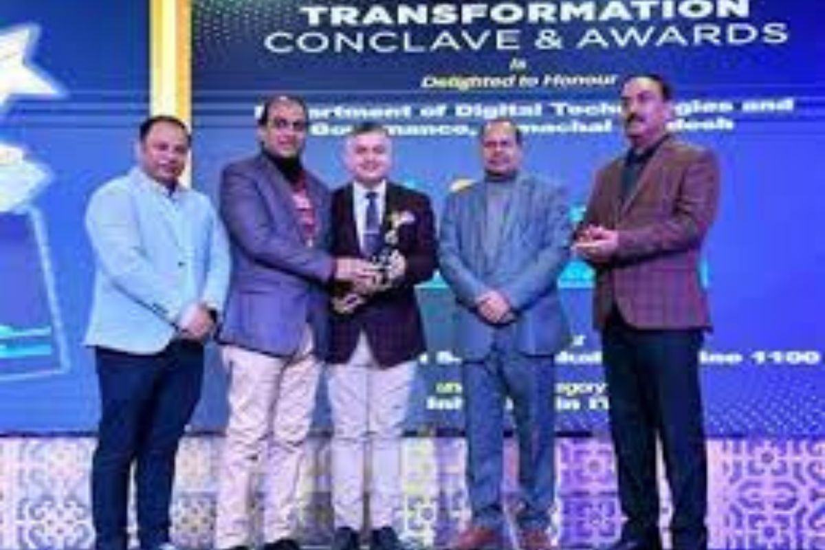 Himachal Pradesh bags two prestigious Awards at Digital Transformation Conclave and Awards 2023 held at Leh