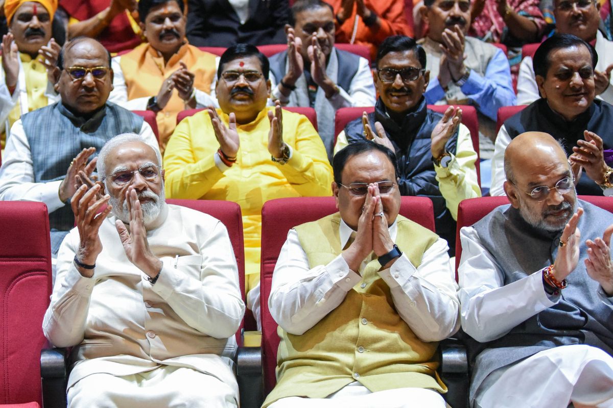 Poll victory is our collective triumph, PM tells BJP MPs