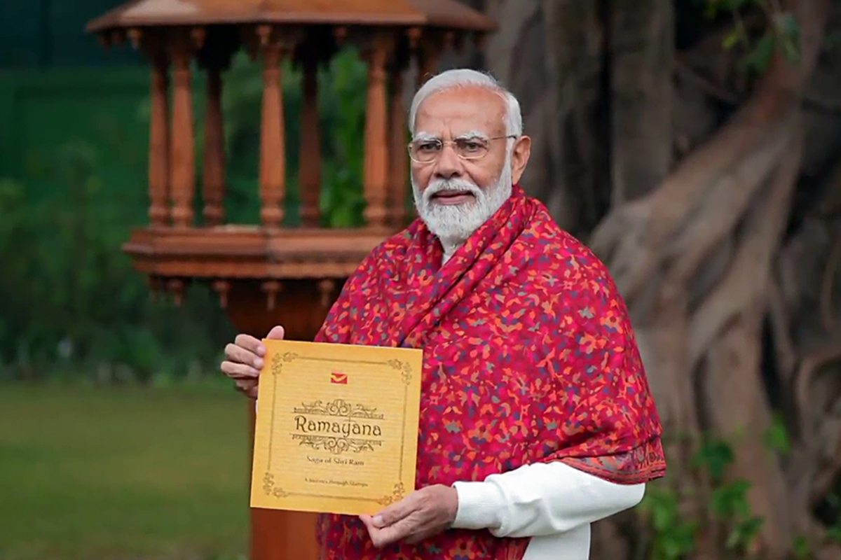 PM releases 6 commemorative postage stamps on Ram Temple