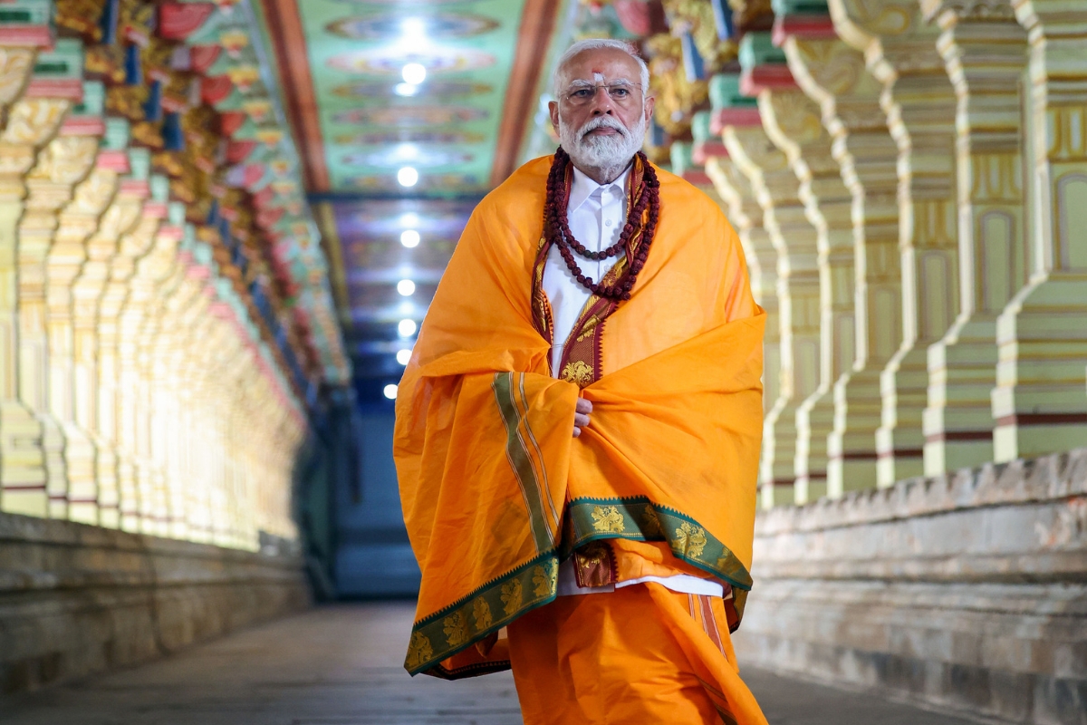 Preparing for ‘pran pratishtha’, PM Modi offers prayers at temples in Tamil Nadu