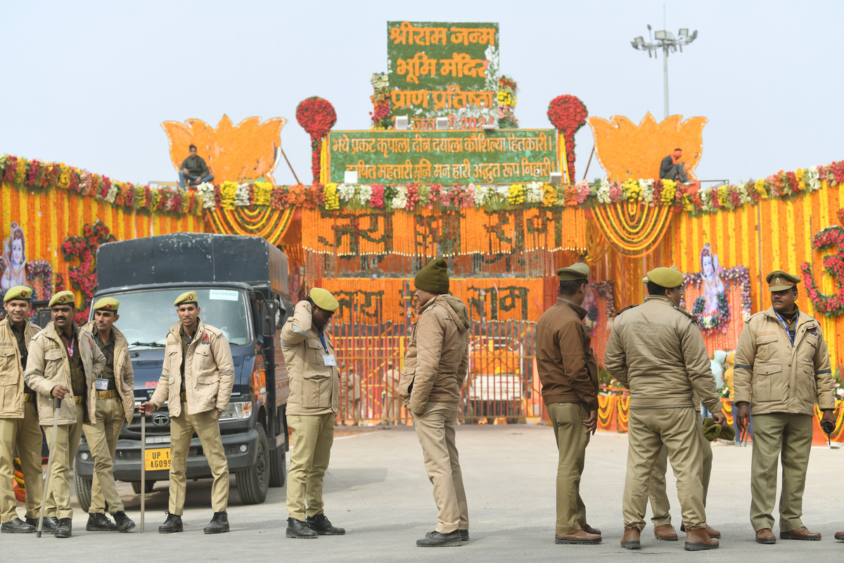 Ayodhya turns into fortress: security tightened through land, sky and water surveillance