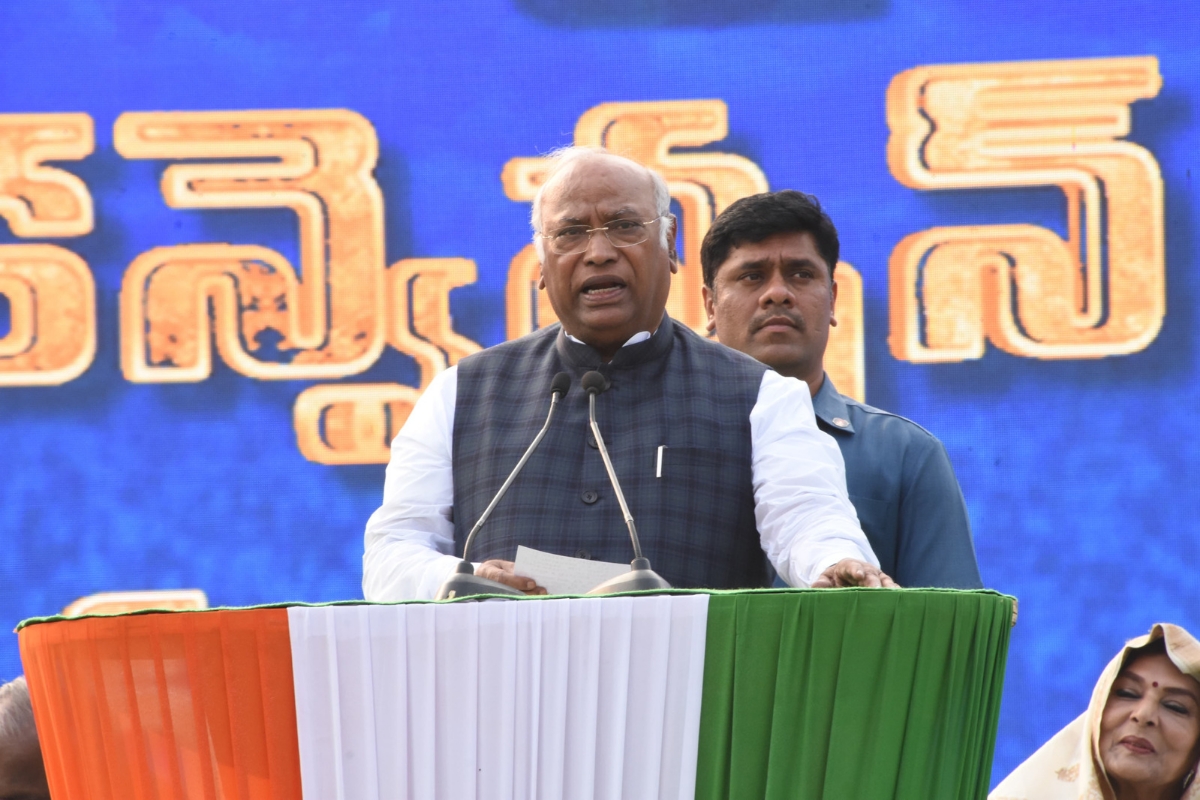 Empty stomachs can’t be filled by showing God’s photos: Kharge’s dig at Modi